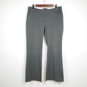 BODY BY VICTORIA Women's 12 Gray stretch wide leg flared pants trousers CHRISTIE